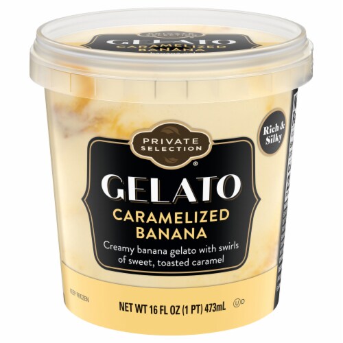 Private Selection® Caramelized Banana Gelato Pint Perspective: back