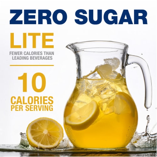 Kroger® Lite Zero Sugar Lemonade Instant Drink Mix Packets Perspective: back