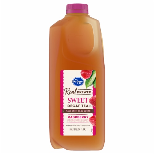Kroger® Real Brewed Raspberry Sweet Decaf Tea Perspective: back
