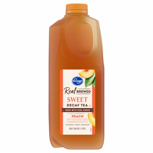 Kroger® Real Brewed Peach Sweet Decaf Tea Perspective: back