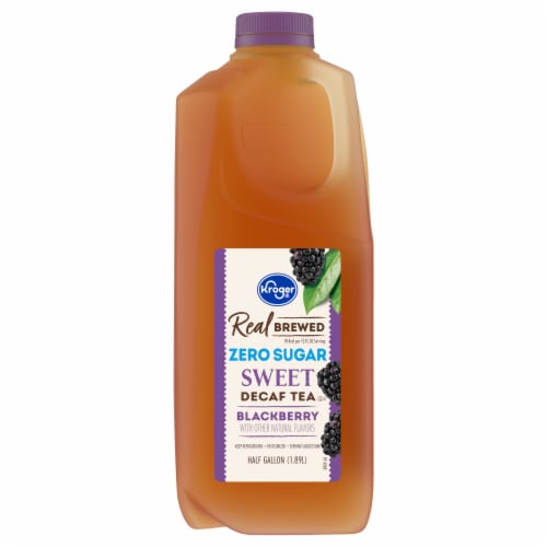 Kroger® Real Brewed Zero Sugar Blackberry Sweet Decaf Tea Perspective: back