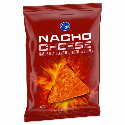 Kroger® Nacho Cheese Tortilla Chips Perspective: back