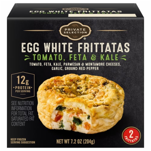 Private Selection® Tomato Feta & Kale Egg White Frittatas Perspective: back