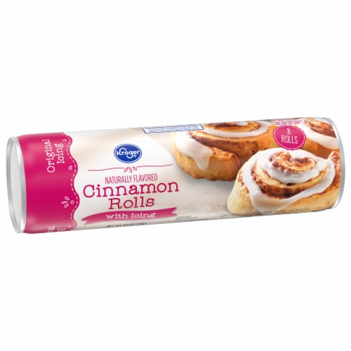 Kroger® Ready-To-Bake Cinnamon Rolls with Original Icing Perspective: back