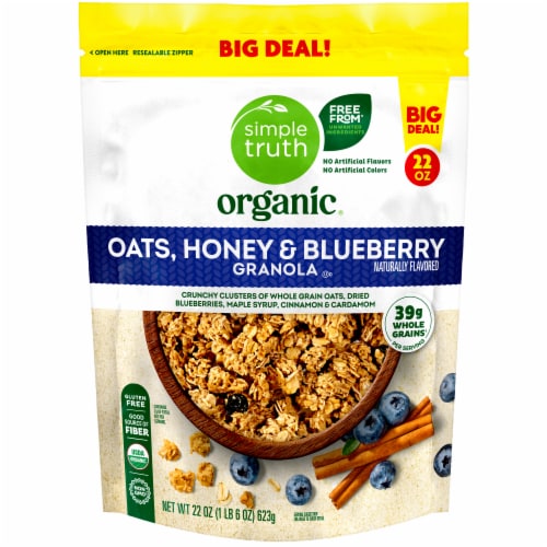Simple Truth Organic® Blueberry Oats and Honey Granola BIG DEAL! Perspective: back
