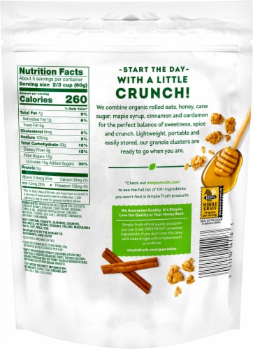 Simple Truth Organic® Oats and Honey Granola Perspective: back