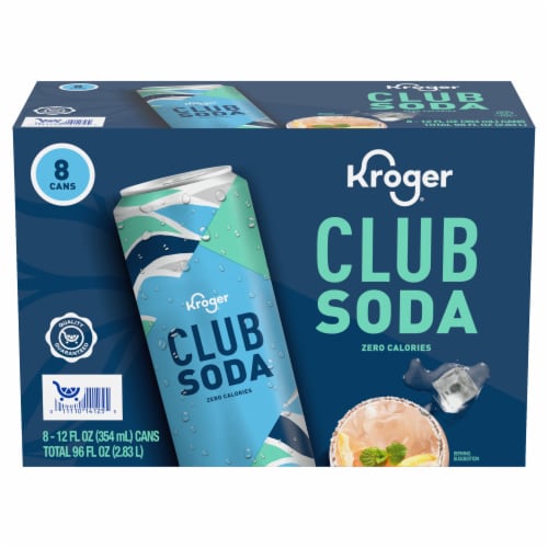 Kroger® Club Soda Cans Perspective: back