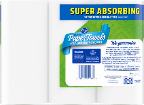Kroger® Ultra Paper Towels With Absorbing Power Perspective: back