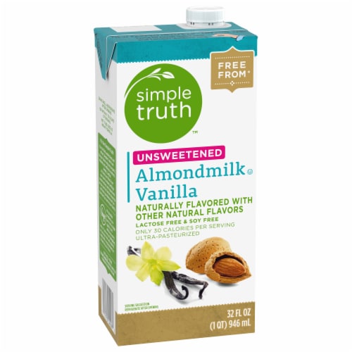 Simple Truth® Unsweetened Vanilla Almond Milk Perspective: back