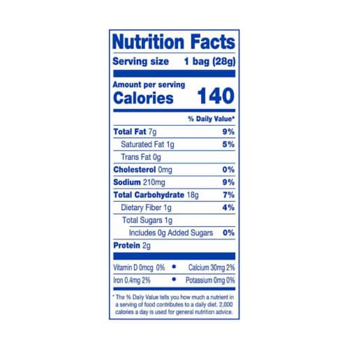 Kroger® Nacho Cheese Tortilla Chips Perspective: back