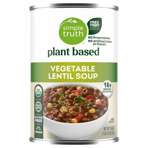 Simple Truth® Vegetable Lentil Soup Perspective: back