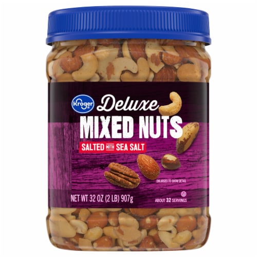 Kroger® Deluxe Salted Mixed Nuts Perspective: back