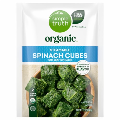 Simple Truth Organic® Spinach Cubes Perspective: back
