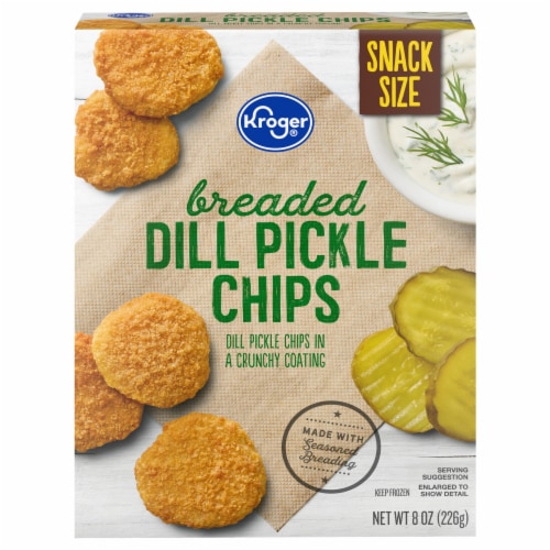 Kroger® Breaded Dill Pickle Chips Perspective: back