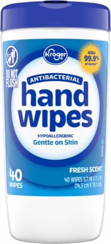 Kroger® Fresh Scent Antibacterial Hand Wipes Perspective: back