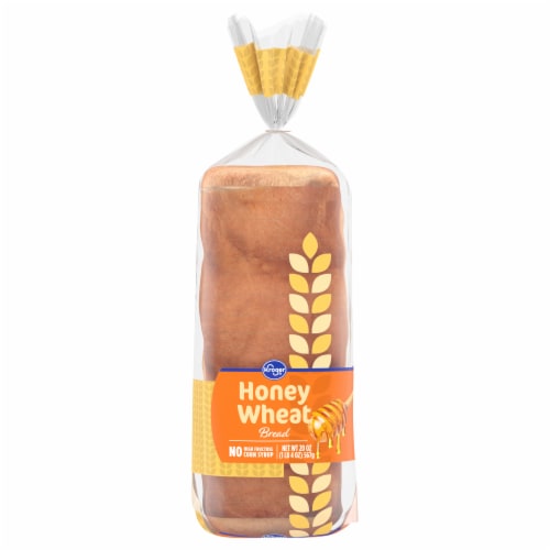 Kroger® Honey Wheat Bread Perspective: back