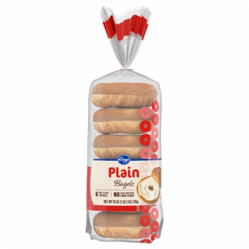 Kroger® Plain Bagels Perspective: back