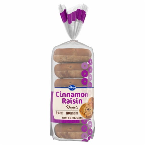 Kroger® Cinnamon Raisin Bagels Perspective: back