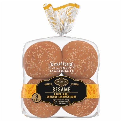 Private Selection® Sesame Extra Large Sandwich Buns Perspective: back