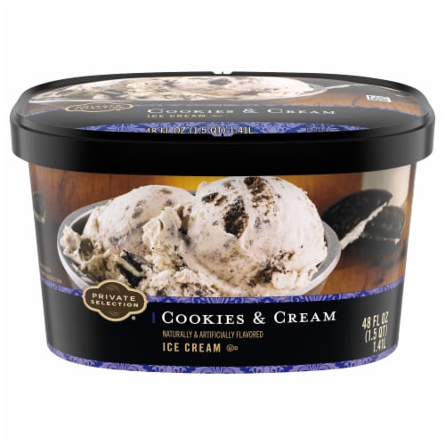 Private Selection® Cookies & Cream Ice Cream Tub Perspective: back