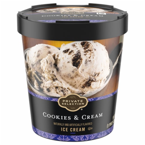 Private Selection® Cookies & Cream Ice Cream Pint Perspective: back