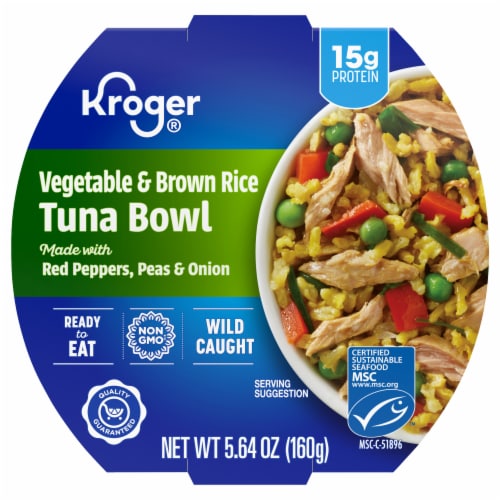 Kroger® Vegetable & Brown Rice Tuna Bowl Perspective: back