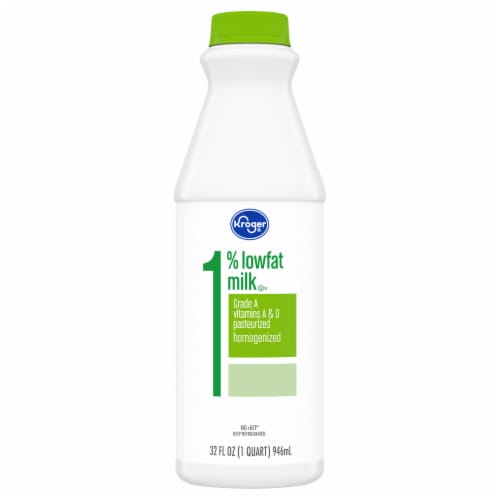 Kroger 1% Lowfat Milk Quart Perspective: back