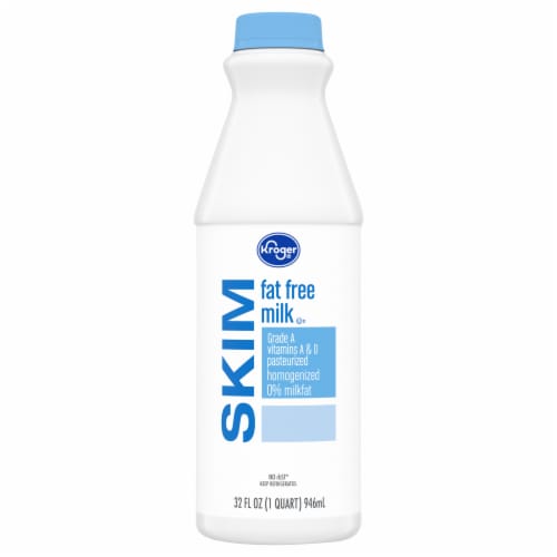 Kroger® Skim Milk Quart Perspective: back