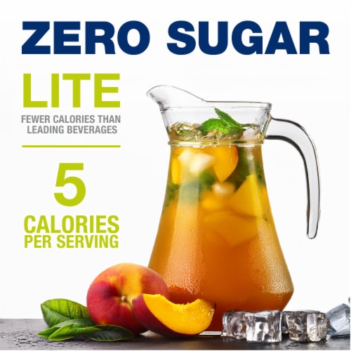 Kroger® Zero Sugar Peach Mango Green Tea Drink Mix Packets Perspective: back