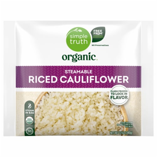 Simple Truth Organic® Steamable Riced Cauliflower Perspective: back