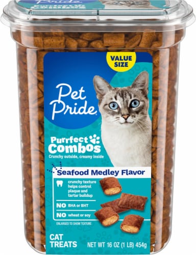 Pet Pride® Purrfect Combos Seafood Medley Flavor Cat Treats Perspective: back
