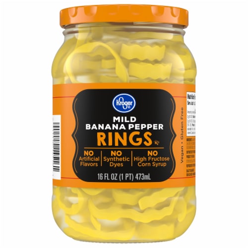 Kroger® Mild Banana Pepper Rings Perspective: back
