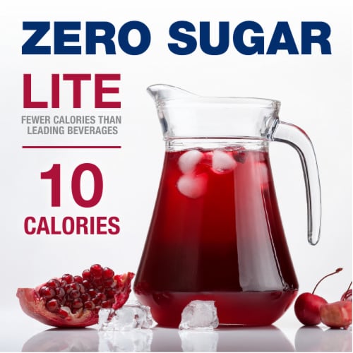 Kroger® Lite Zero Sugar Cherry Pomegranate Instant Drink Mix Packets Perspective: back