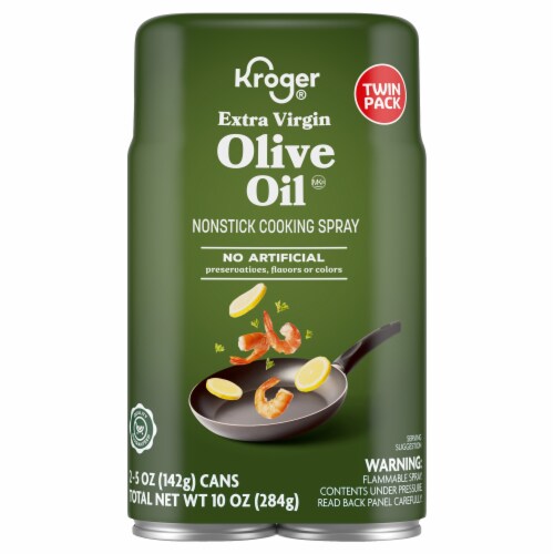 Kroger® Nonstick Extra Virgin Olive Oil Cooking Spray Twin Pack Perspective: back