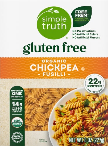 Simple Truth® Gluten Free Organic Chickpea Fusilli Pasta Perspective: back