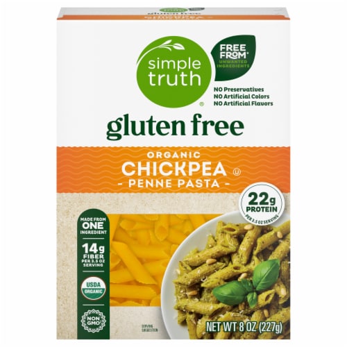 Simple Truth® Gluten Free Organic Chickpea Penne Pasta Perspective: back