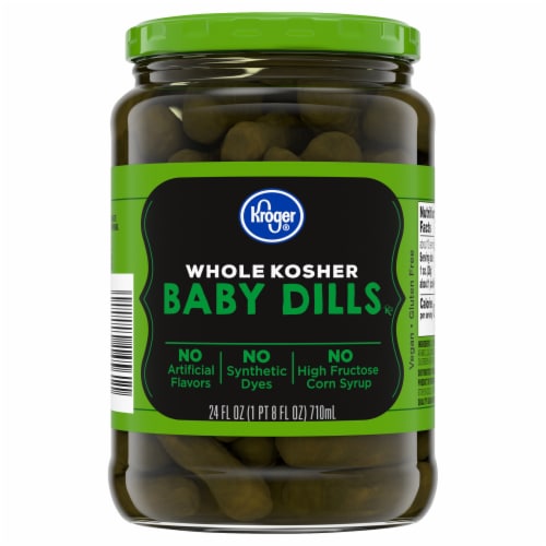Kroger® Whole Kosher Baby Dills Perspective: back