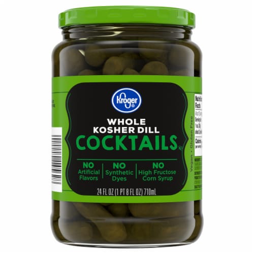 Kroger® Whole Kosher Dill Cocktail Pickles Perspective: back
