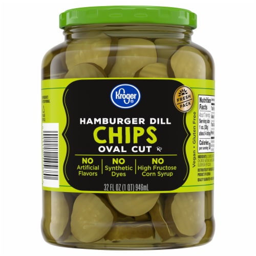 Kroger® Hamburger Dill Chips Pickles Perspective: back