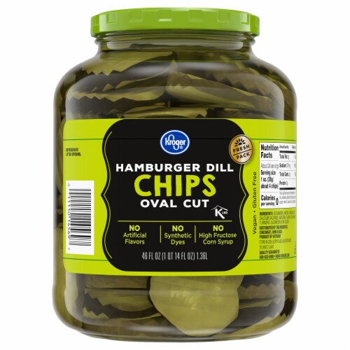 Kroger® Hamburger Dill Chips Pickles Perspective: back