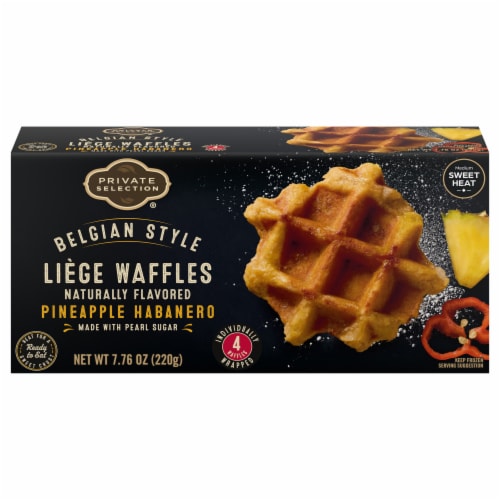 Private Selection® Belgian Style Pineapple Habanero Liege Waffles Perspective: back