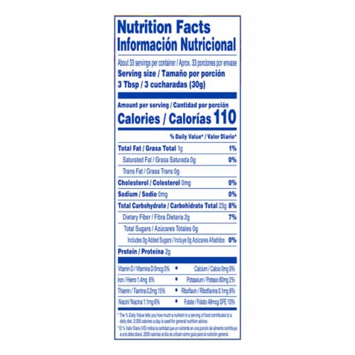 Kroger® Mercado Pre Cooked White Corn Meal Perspective: back