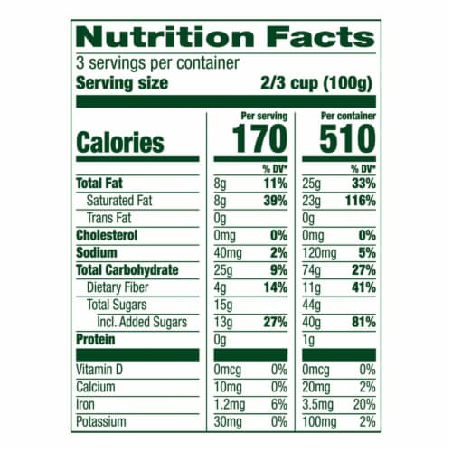 Simple Truth® Non Dairy Oat Milk Frozen Strawberry Dessert Pint Perspective: back