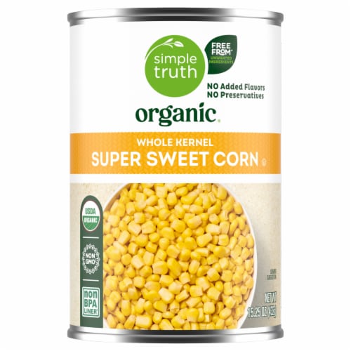 Simple Truth Organic® Whole Kernel Super Sweet Corn Perspective: back