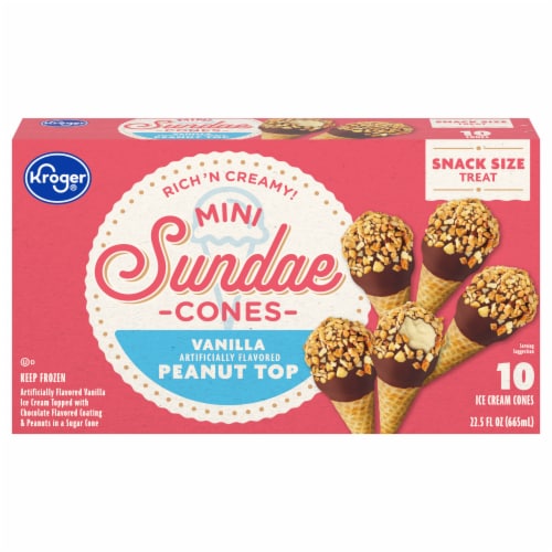 Kroger® Mini Vanilla Sundae Cones Perspective: back