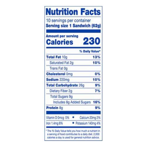 Kroger® Crustless Peanut Butter & Grape Jelly Sandwiches Perspective: back