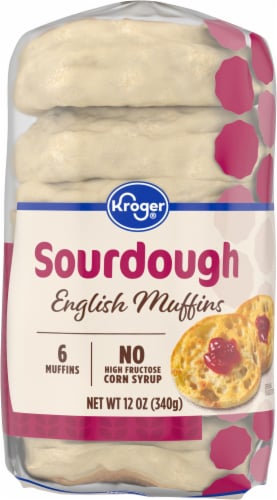 Kroger® Sourdough English Muffins Perspective: back