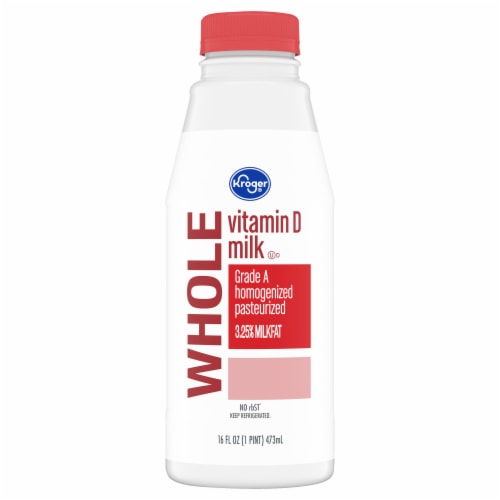 Kroger® Vitamin D Whole Milk Pint Perspective: back