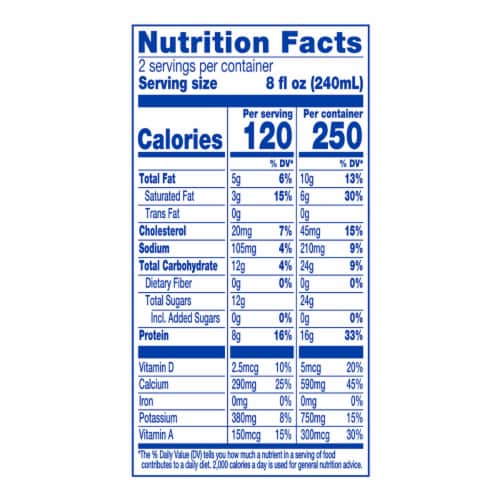 Kroger® 2% Reduced Fat Milk Pint Perspective: back