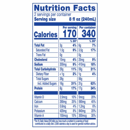 Kroger® 1% Low Fat Chocolate Milk Pint Perspective: back